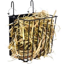 CCILAND Guinea Pig Rabbit Hay Feeder, Rabbit Feeder with Heavy-Duty Metal Frame Hay Holder for Bunny, Chinchillas, Guinea Pigs - 6.9x4.7x6.6 inch