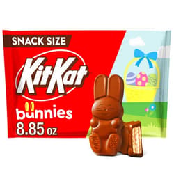 KIT KAT Milk Chocolate Wafer Snack Size Bunnies, Easter Candy Bag, 8.85 oz