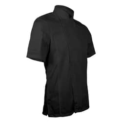 ChefsCloset Short Sleeve William Chef Coat, Modern Zipper Chef Jacket