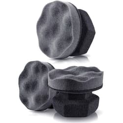 BBTO 3 Pieces Tire Shine Applicator Tire Dressing Applicator Pads Sponge Dressing Foam Gel Wet Car Detailing Reusable Cleaning Supplies for Car