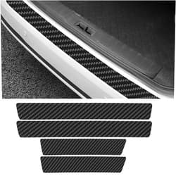 GAOLAOSY Car Door Sill Protector, Carbon Fiber Anti-Scratch Automotive Doors Edge Guards, Waterpoor Car Door Threshold Protection Auto Decoration Sticker, Universal Vehicle Interior Accessories (4PCS)