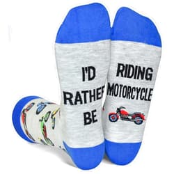 GOLIN Funny Socks Gift for Men, I'd Rather Be Hiking Golfing Fishing Camping Skiing Gaming Novelty Socks
