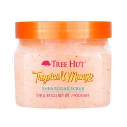 Tree Hut Shea Sugar Scrub Tropical Mango, 18oz, Ultra Hydrating and Exfoliating Scrub for Nourishing Essential Body Care