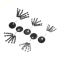 PATIKIL Fishing Rubber Bobber Bead Stoppers, Float Sinker Stops Shape for Fishing Line