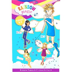 By Daisy Meadows (Author), Georgie Ripper (Illustrator) Rainbow Magic Rainbow Fairies: Books #5-7 with Special Pet Fairies Book #1: Sky the Blue Fairy, Inky the Indigo Fairy, Heather the Violet Fairy, Katie the Kitten Fairy
