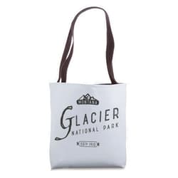 Glacier Fly Fishing Glacier National Park Mountain Hiker Camper Montana Fishing Tote Bag
