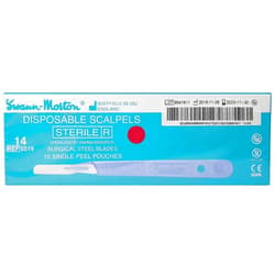 Swann-Morton® #14 Sterile Disposable Scalpels with Blade [Individually Packed, Box of 10]