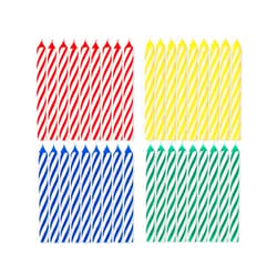 American Greetings Birthday Candles, Large Multicolored Spiral (36-Count)