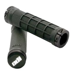 Old Dutch International Odi Ruffian Half Waffle ATV Lock-On Grips - Thumb Throttle (Black)