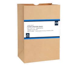 PrimeSaver Paper Grocery Bags - Brown Paper Grocery Bags 12 x 7 x 17 - Heavy Kraft Shopping Bags - Large Brown Paper Sacks Bulk - 57 Lb - 50 Pack