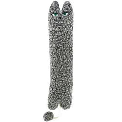 TTcat Catnip Silvervine Matatabi Pillow for Cats & Kittens,Cat Kicker Toy,Large Size Cat Pillow Soothing Plush Cat Toy(Grey).