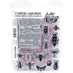 Tim Holtz Cling Mounted Stamps: Entomology - ,Multicolor