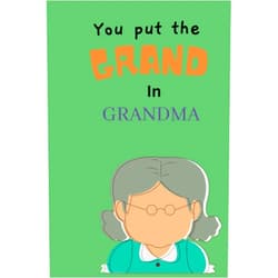 R&B Preent YOU PUT THE GRAND IN GRANDMA: A Gratitude Journal For GrandMa To Share Her Life and Love (Hear Your Story