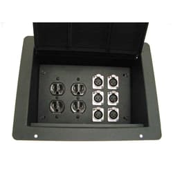 Pro-Craft ProCraft ProAudio Recessed Pocket Floor Box 2 AC Duplex 6 XLRChannel Any Configuration