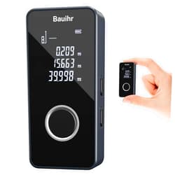 Bauihr Laser Measure, Bauihr Aluminum Laser Distance Meter for 131ft Mini Portable Digital Measure, Type-C Rechargeable laser measuring tool with Unit Switching, Pythagorean, Area, and Volume Mode