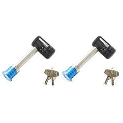 Master Lock 1480DAT Stainless Steel Receiver Lock for 5/8 in. Receiver Hole,Silver (Pack of 2)