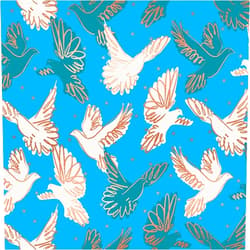 Ruby Star Society: Rise: Fly in Bright Blue - Sold by The Yard