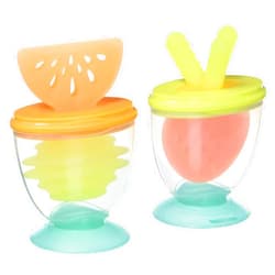 Infantino 3-in-1 Teethe, Taste & Take-Along Teethers - Combo Strawberry & Orange - BPA-Free - Soothe Sore Gums - for Infants 3M+