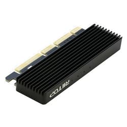 RIITOP NVMe PCIe Adapter, RIITOP M.2 NVMe to PCI-e x4/x8/x16 Card with Heat Sink for M.2 (M Key) SSD 2280/2260/2242/2230 [Upgraded]