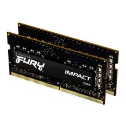 Kingston FURY Impact 32GB (2x16GB) 3200MT/s DDR4 CL20 Laptop Memory Kit of 2 | Intel XMP | AMD Ryzen | Plug n Play | Low Power Consumption | KF432S20IBK2/32