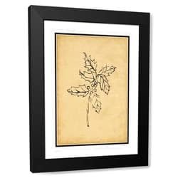 ArtDirect Holly Branch I 15x18 Black Modern Wood Framed with Double Matting Museum Art Print by Parker, Jennifer Paxton