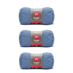Red Heart Hygge Slate Blue Yarn - 3 Pack of 227g/8oz - Acrylic Nylon Blend - 5 Bulky - 212 Yards - Knitting/Crochet