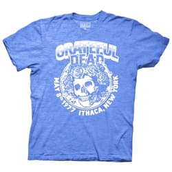 Ripple Junction Grateful Dead Men's Short Sleeve T-Shirt Bertha Ithaca New York 1977 Vintage Concert Officially Licensed