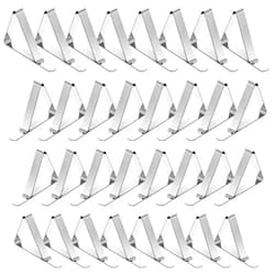 TriPole Tablecloth Clips 32 Pack Stainless Steel Table Cover Clamps Skirt Clips for Home Kitchen Restaurant Picnic Tables