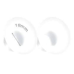 Durceler 18mm Silicone Flange Inserts Compatible with Medela/for Spectra S1 S2 / Elvie / S18 S21 / Momcozy S9 S12/ TSRETE 24mm Breast Pump Shields or Freemie 25mm; Reduce Nipple Tunnel Down to 18mm