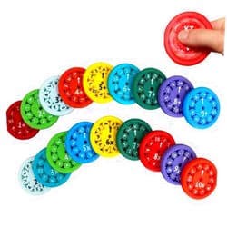 Atifer Math Fidget Spinners, Math Fidget Toy, Math Facts Fidget Spinners for Kids, Stimmers and Fidgeters Who are Learning Math (All 18pcs)