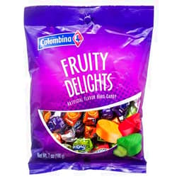 Colombina Fruity Delights (Fruticas Surtidas) Hard Candy, 0.7 Ounces Bag