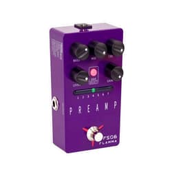 FLAMMA FS06 Digital Preamp Pedal Guitar Effects Pedal with Built-in Cabinet Simulation 7 Preamp Models Saveable Preset