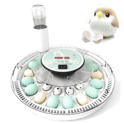 MeeF incubators for Hatching Eggs,Automatic 28 Eggs Incubator with Automatic Turner and Humidity Control, can Hatch Duck Eggs, Pigeon Eggs, Bird Eggs,Quail Eggs and 15 Goose Eggs…