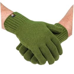 Evolution Knitwear Wool Knit Gloves - Super Soft Merino Wool - Made in the USA - Large