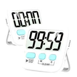 Antonki Timer, Timer for Kids, Kitchen Timers, Digital Timer for Cooking, Egg Timer, Classroom Timer for Teacher, Magnetic Countdown Timer for Exercise, Study, Oven - Battery Included - Pack of 2