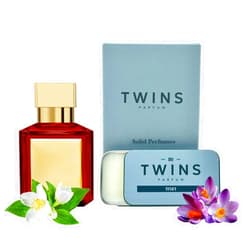 TWINS PARFUM No.11161 | Impression of Bac. Rou 540 Extrait de Parfum | Unisex For Women and Men Solid Perfume | 053.4 Oz / 15 gr