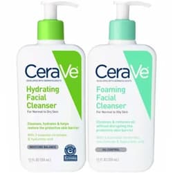 CeraVe Foaming Facial and Hydrating Cleanser, 24 Fluid Ounce
