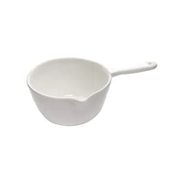 EISCO Caserole Crucible, 200ml - with Pouring Spout & Porcelain Handle