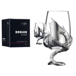 The Wine Savant Medieval Dragon Dungeons and Dragons Gift D&D Game Goblet Game of Thrones GOT Beer Steins Viking Tankard Mug Stainless Coffee Cup Gifts, Fantasy Themed Party Decoration, For Wine, Beer & Water