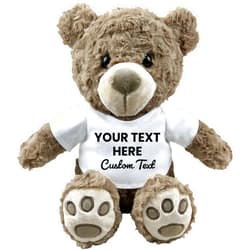Messenger Bear Personalized Teddy Bear | Custom Valentines Day Gifts | Personalized Stuffed Animals | Valentines Stuffed Animal