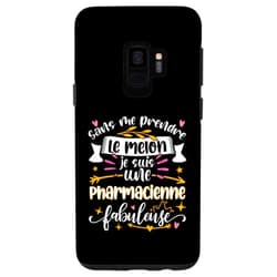 Idee Cadeau Pour Pharmacienne Préparatrice Drôle Galaxy S9 Une Pharmacienne Fabuleuse Femme Etudiant en Pharmacie Etude Case
