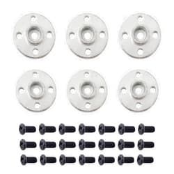 Honbay 6PCS Metal Servo Arms Horn Aluminum Round 25T Standard Servo Disc with Screw for RC Robot Boat Car Airplane Hop-up Parts