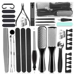 EKOCSIO 36 in 1 Pedicure Kit, Professional Pedicure Tools Foot Rasp Foot Dead Skin Remover for Home & Salon Care