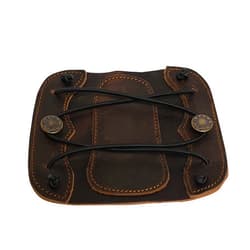 Southland Archery Supply SAS Leather Traditional Arm Guard with Stretch Cord and Button Hook Armguard for Archery Bow Range Longbow Recurve Bow