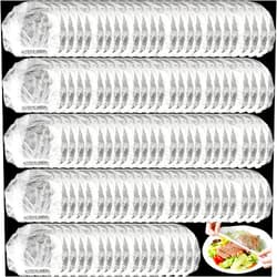 TIHOOD 200PCS Disposable Plastic Food Cover Wrap Elastic Food Lids Refrigerator fruit food Stretch Dustproof Bowls Cups Cover
