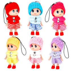 Sealive 6 PCS Small Dolls Girls - 3 Inch Fashion Dollhouse Dolls Princess - Mini Doll Surprise Gift For Kids- Little Dolls Decoration Accessories Wearing Miniature Clothes & Shoes Outfit Toys For Girl