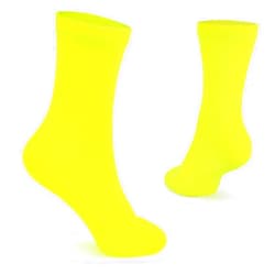 The Glowhouse Casual Dress Socks for Men, Bright Neon Solid Color, Comfortable Crew Socks, Rock n Roll Fancy Dress, Ideal