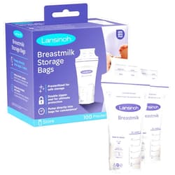 Lansinoh Breastmilk Storage Bags, 100 Count 100 Count (Pack of 1)