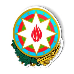 Stickers and Tees Azerbaijan Azerbaijani Emblem - Flexible Magnet - Car Fridge Locker - 5