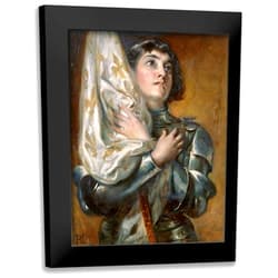 ArtDirect - Hillingford, Robert Alexander 15x18 Black Modern Framed Art Print Titled: Joan of Arc